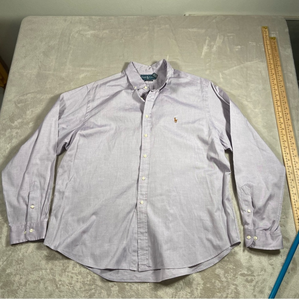 Ralph Lauren Lilac Lavender Purple Dress Shirt XXL Colorful Pony  18 36/37